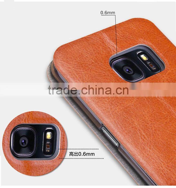 MOFi Case for Samsung Galaxy S7 Edge G9350, Flip PU Leather Cover for Samsung Galaxy S7 Edge Case
