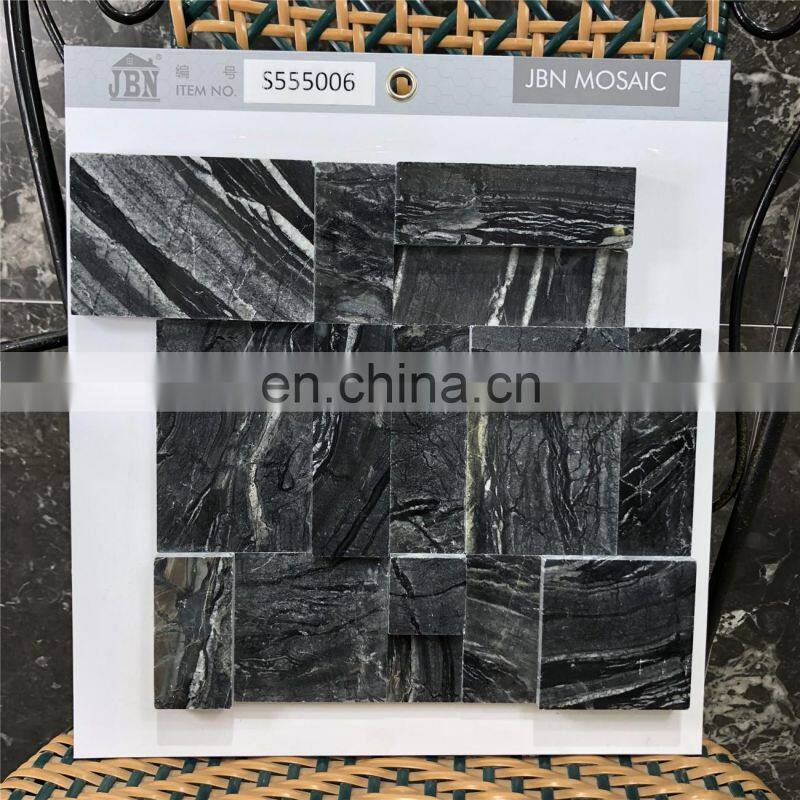 JBN 5mm Thickness Natural Stone Mosaic Stone Mosaic marble Stone Mosaic Floor Wall Decoration