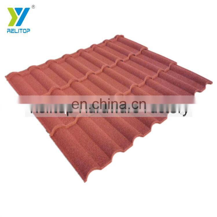 Relitop Milano Stone Coated Metal Roofing For Villa 0.35 0.4 0.5 mm Aluminum Roofing Sheet With Colorful Stones Granules