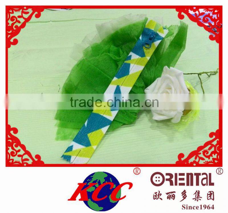 High quality/C4 water proof printed zipper KCC zipper