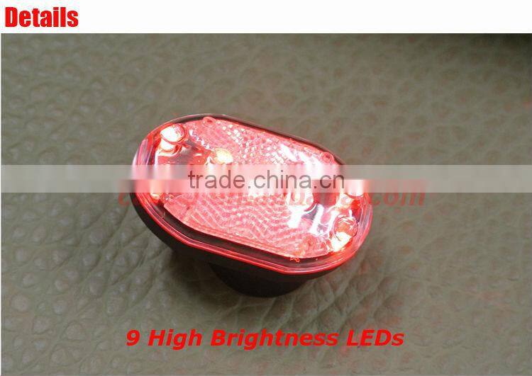 9 LEDs Tail Bicycle Light