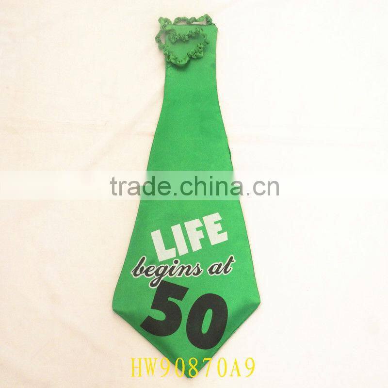 Colorful Big Funny Composit Cloth Tie for Birthday Party