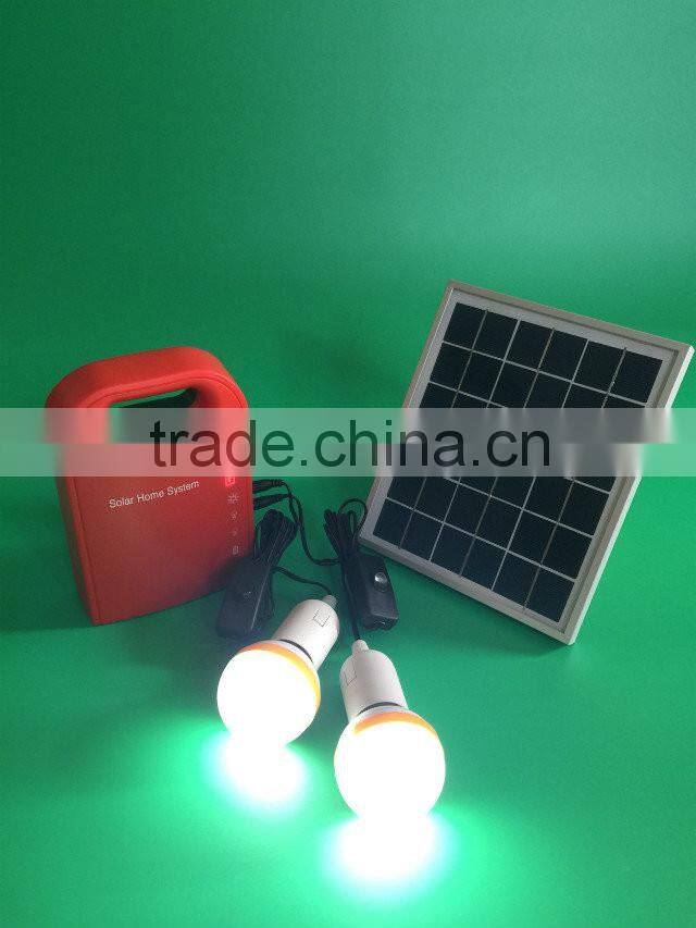 Integrated Type Energy Saving 500w portable mini solar light kits LCD display and DC/AC output