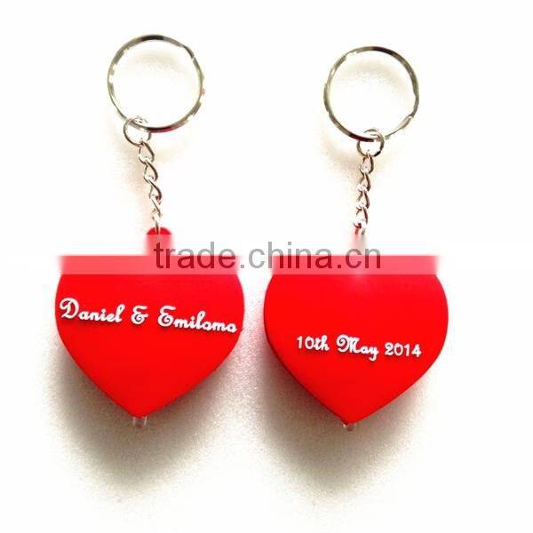 2014 Soft PVC Keychain 2 Sided, Soft PVC Keyholder, 3D Rubber Keychain