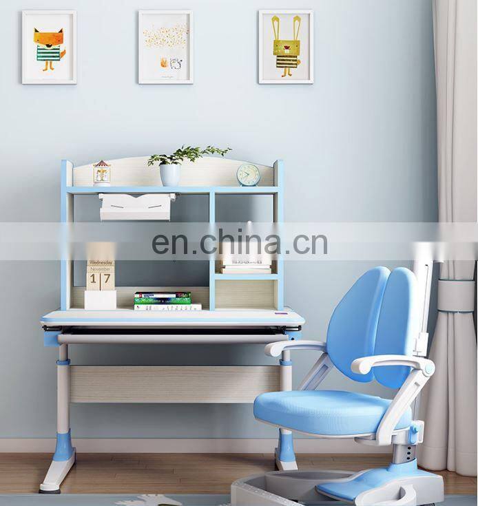 Mini children's solid wood learning desk primary school students' desk chair combination set can be lifted