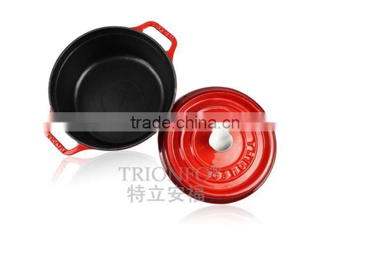 red enameled casserole pot cast iron pot rice cooker