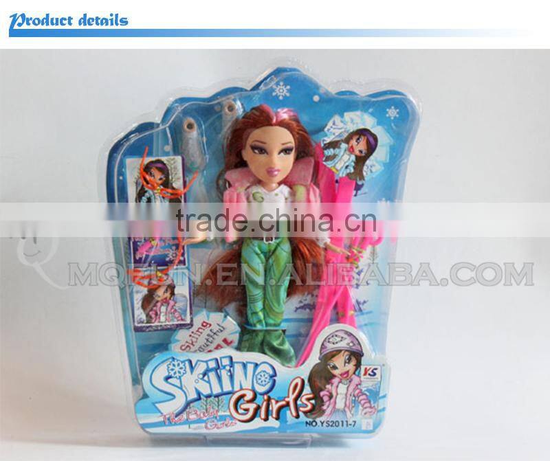 Mini Qute 30 cm kawaii big eyes beautiful America Latex kid fashion Plastic doll educational toy with accessories NO.YS2011-7A