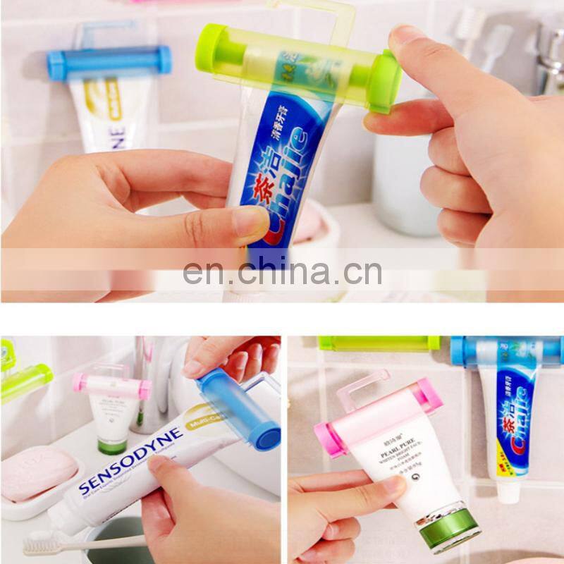 Manual Dispenser Rolling Squeezer Toothpaste Dispenser Tube Sucker Holder Bathroom Accessories