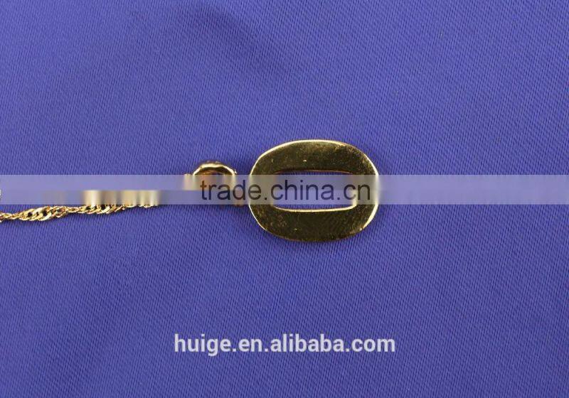 2015 hot sale cross jewelry brass chain gold plated statement pendant necklace