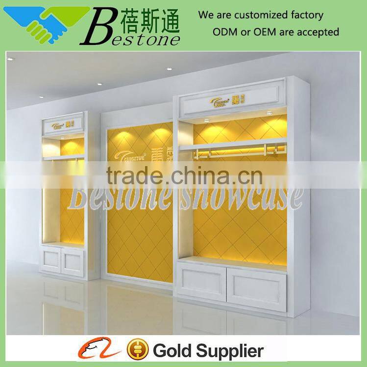 wood clothes display stand for shop decoration