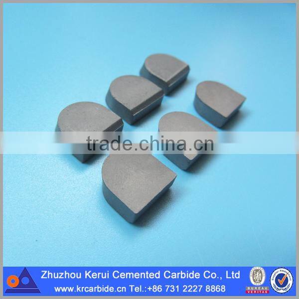 Type B2 Metal cutting carbide tips for brazed tool with good wear resistance