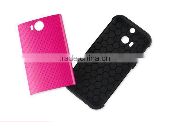 2015 China Factory Newest Tough Slim Armor Case Shockproof for HTC M8 case Cover back case