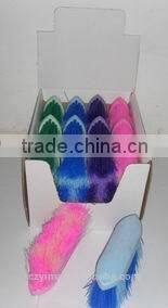 12 pcs plastic horse dandy brush in display box /assorted color