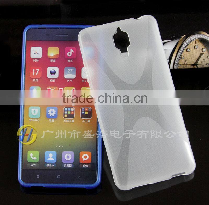 wholesale price elastic soft TPU X line cellphone case cover sets for Xiaomi 4