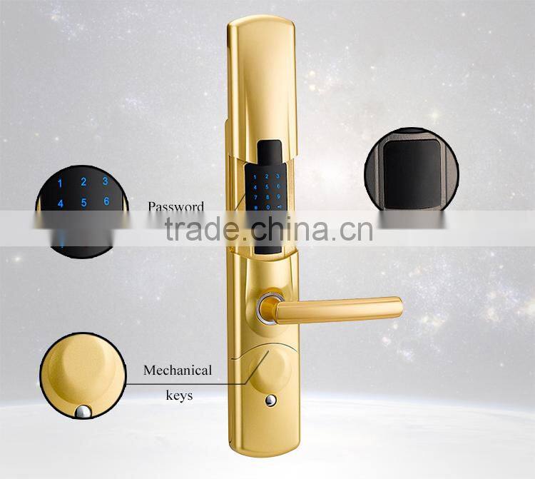 Security Touch Screen Electronic Keypad Swipe Card Door Locks