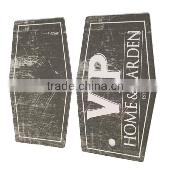 garment swing tag ,clothing swing tag , black cardboard swing tag