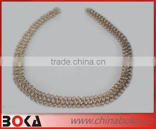 Iron metal lace chains for garments