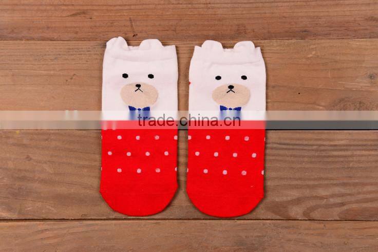 women knitting anti-slip cotton socks