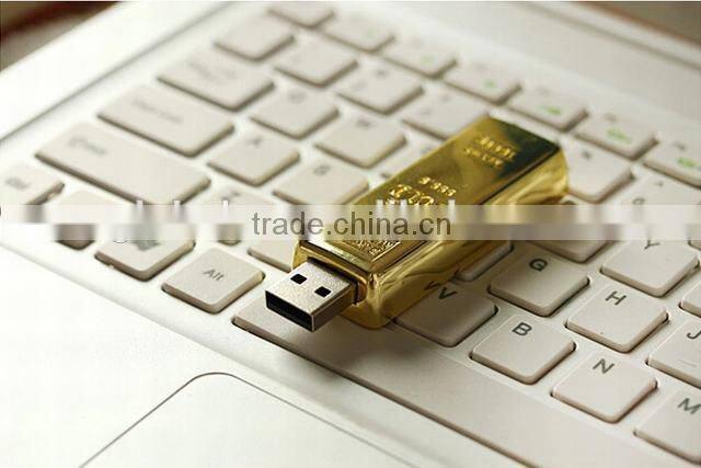 100% real capacity Gold Bar USB Thumb Drive 4-64GB