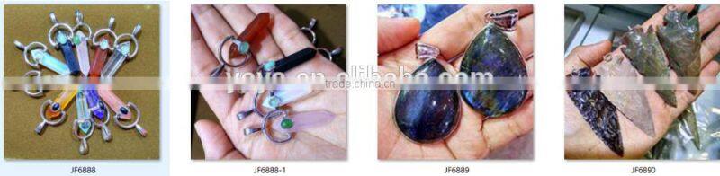 JF6902 Hot Crystal Pave Sparkly Geode Agate Druse Druzy Pendants