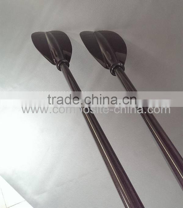 good looking 3k plain finish carbon fiber kayak paddle