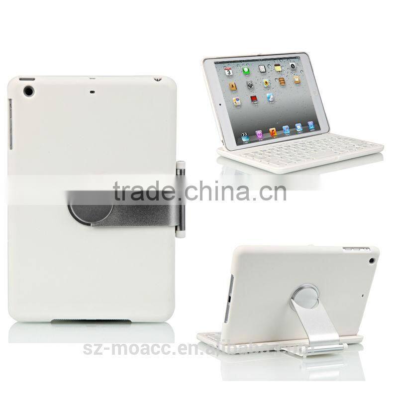 For iPad mini 2 Bluetooth Keyboard Case Cover with Stand and 360 Degree Rotating, bluetooth keyboard case for ipad mini 2