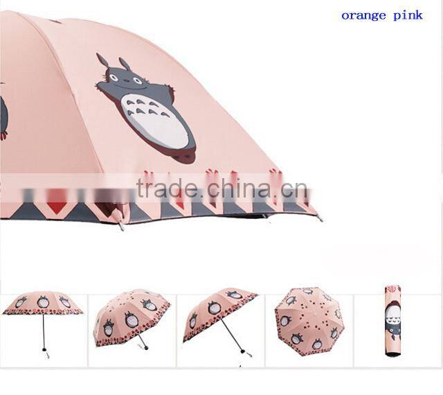 Super vinyl sunshade manual open japanese anime umbrella