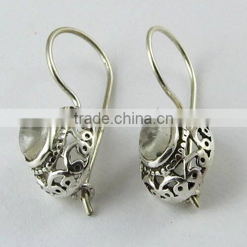 Oxidized Jhumka Rava Work 925 Sterling Silver Earring, Fine Silver Jewelry, Silver Jewelry Manufactures