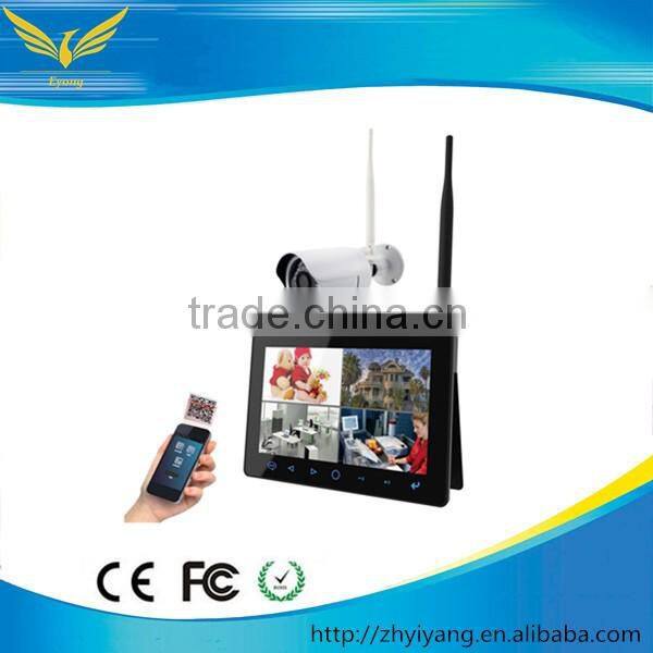 Wholesale baby monitor 4CH HD Wireless Camera with NVR and 10 inch Display Moniter,Wireless wifi ip camera with nvr kit