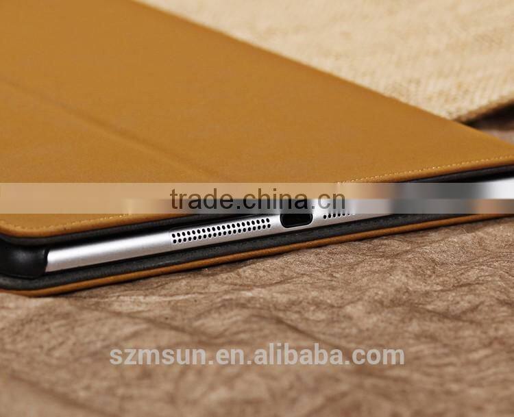 High Standard PU leather For iPad mini case,stand Smart case for ipad mini 2
