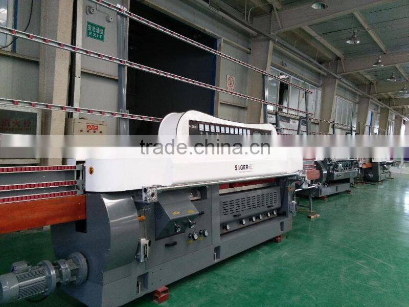 Glass polishing machine/glass miter edging machine with PLC control