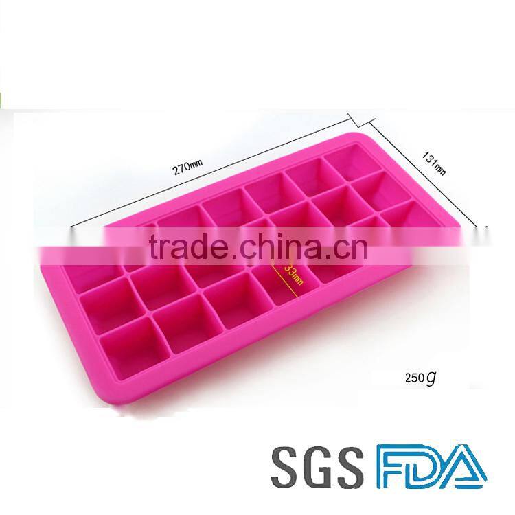 SGS&FDA 21 Cavity custom silicone ice cube tray