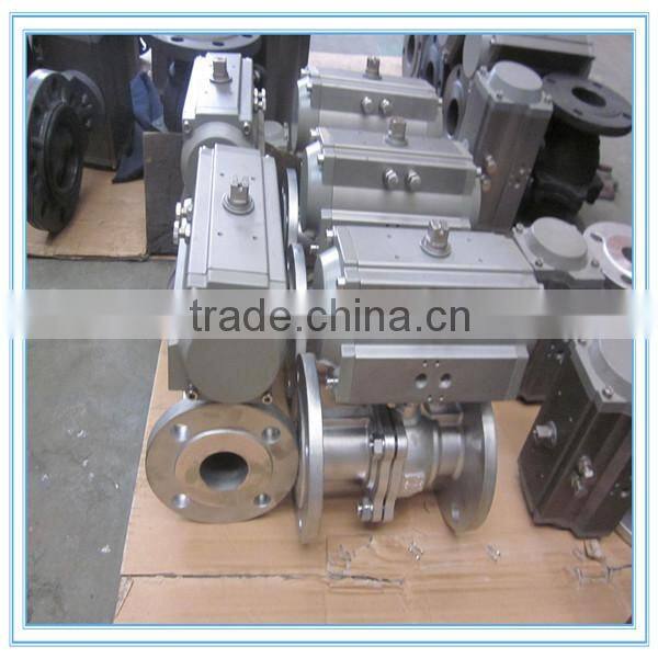Pneuamtic Flange Ball Valve With Pneumatic Actuator