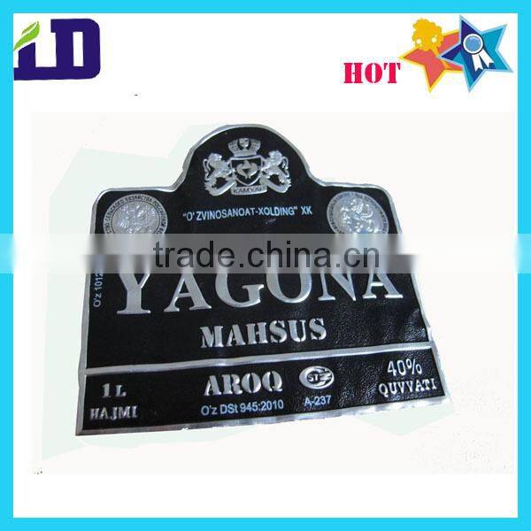 metal Printing XO wine logo sticker