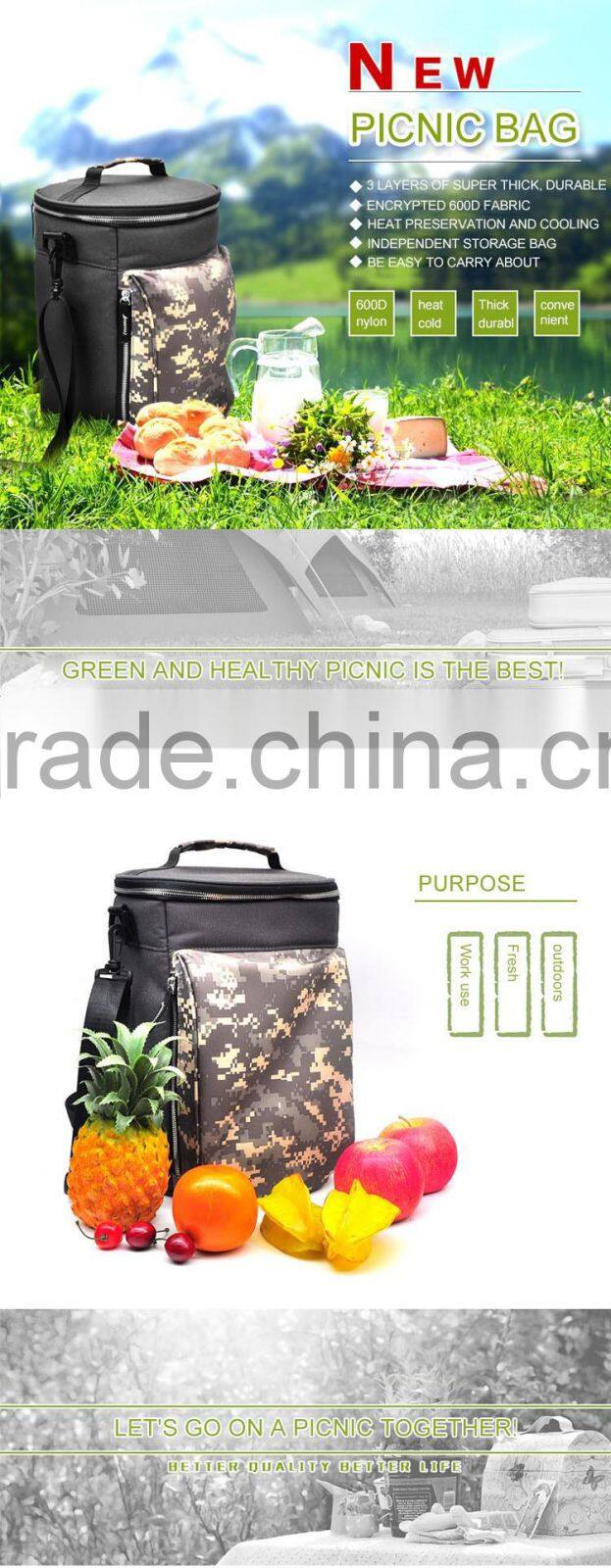 Camouflage upset picnic bag ice bag