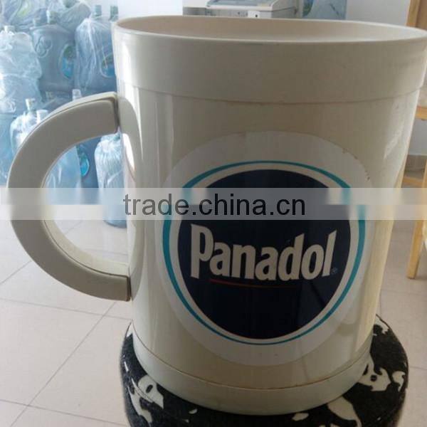 ABS Vacuum Forming Plastic Cup Shape Showing Stand Promotion Display For Supermarket Shops Stores