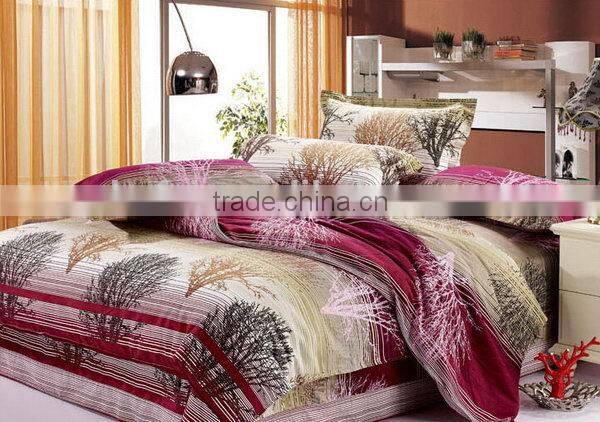 Newest best sell 100% cotton/plain white bedding set