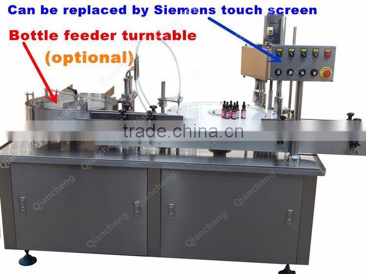 Free shipping 2 nozzle liquid filling and capping machine,auto eye drop filling