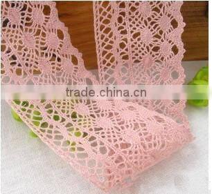 Chantilly crochet cotton guipure lace trim