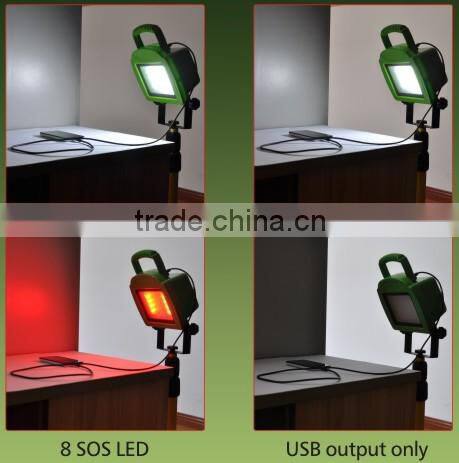 rechargeable battery powered portable led 12 v working light