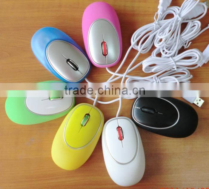 Anti-stress wired silicon soft mouse as Christmas gift