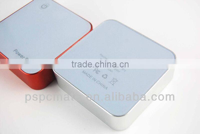 Square power bank with led screen