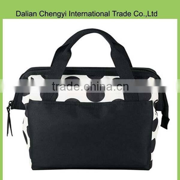 Manual high capacity pink insulted 210D cooler bag