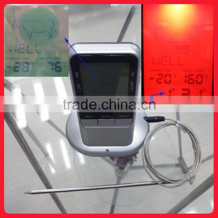 Temperature Alarm Function Barbecue Meat Thermometer