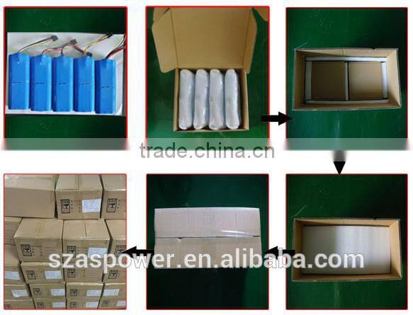 Rechargeable triangle shape li ion 2200mah 12v 18650 battery pack