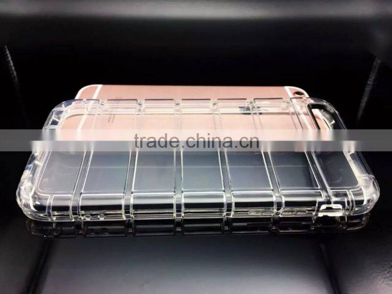 Transparent Clear Silicone Slim Gel TPU Case and Screen Protector for iPhone 6S Plus