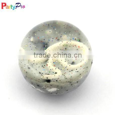 Promotional rubber ball factory bounce back ball with 3D toy