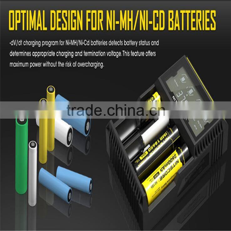 Fresh release Nitecore D4 LCD Intellicharge Charger goldberg supply US/EU/UK plug Nitecore D4 lcd charger