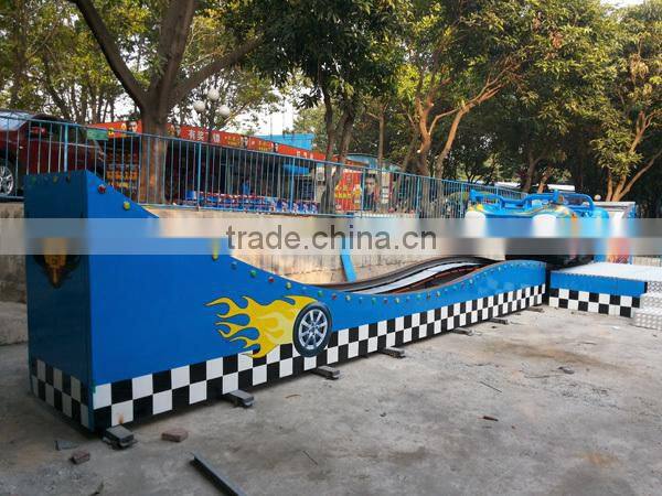 flying and rotating car rides, mini flying car rides on the track, playground ride
