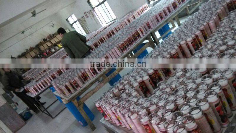 2015 hot sale religious candles wholesale/graveyard wax candles